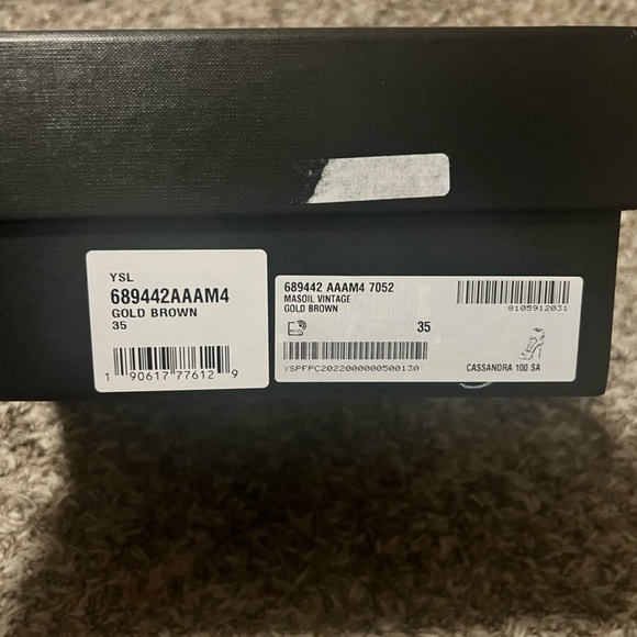 Saint Laurent Tan Strappy Heels - Picture 7 of 7